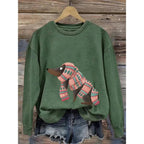 Hoodie Dames Ronde Hals Relaxed Fit Lange Mouw