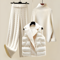 Driedelige Set Dames Coltrui, Broek & Bodywarmer – Co-ord Set