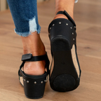 Miss | Sleehak Sandalen Dames Comfort - Suède Leer