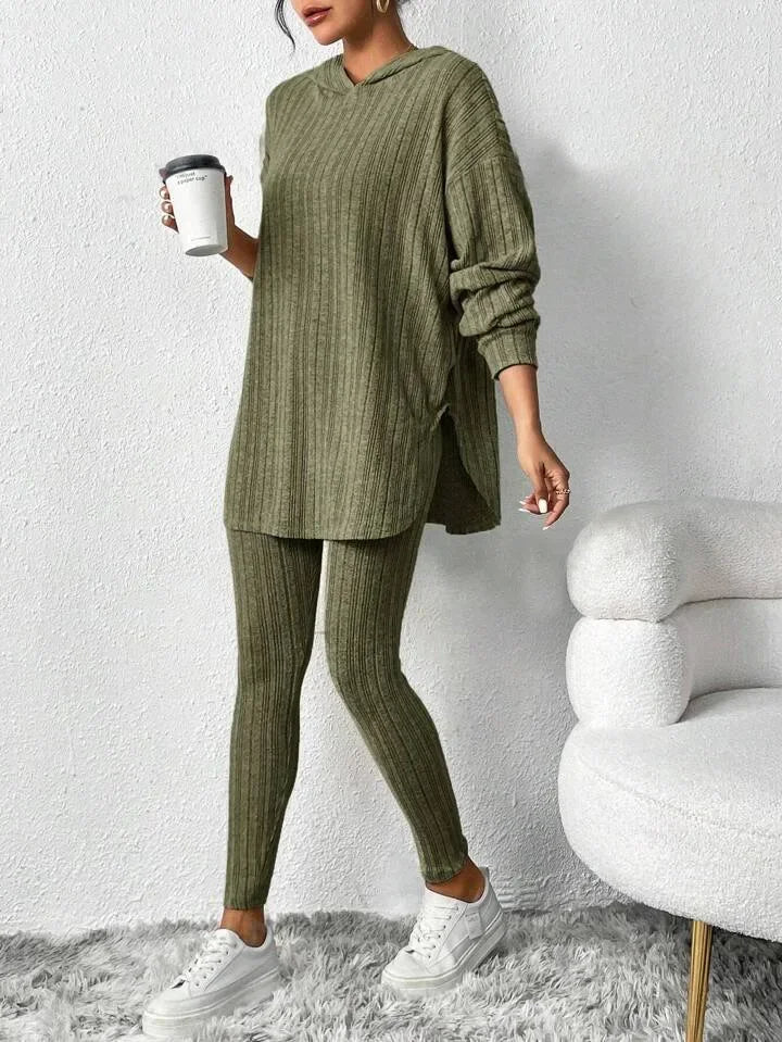 Miss | Tweedelige Set Dames Hoodie & Hoge Taille Legging – Co-ord Set