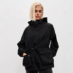 Jas Dames Capuchon Waterafstotend Loose Fit Outdoor