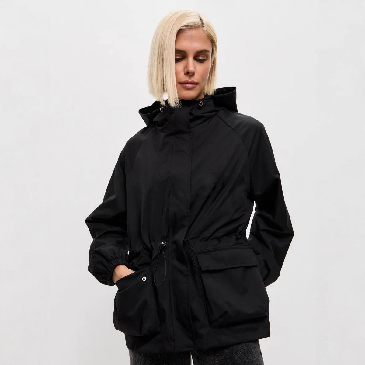 Jas Dames Capuchon Waterafstotend Loose Fit Outdoor