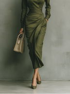 Miss | Jurk Dames Maxi Casual - Katoenmix