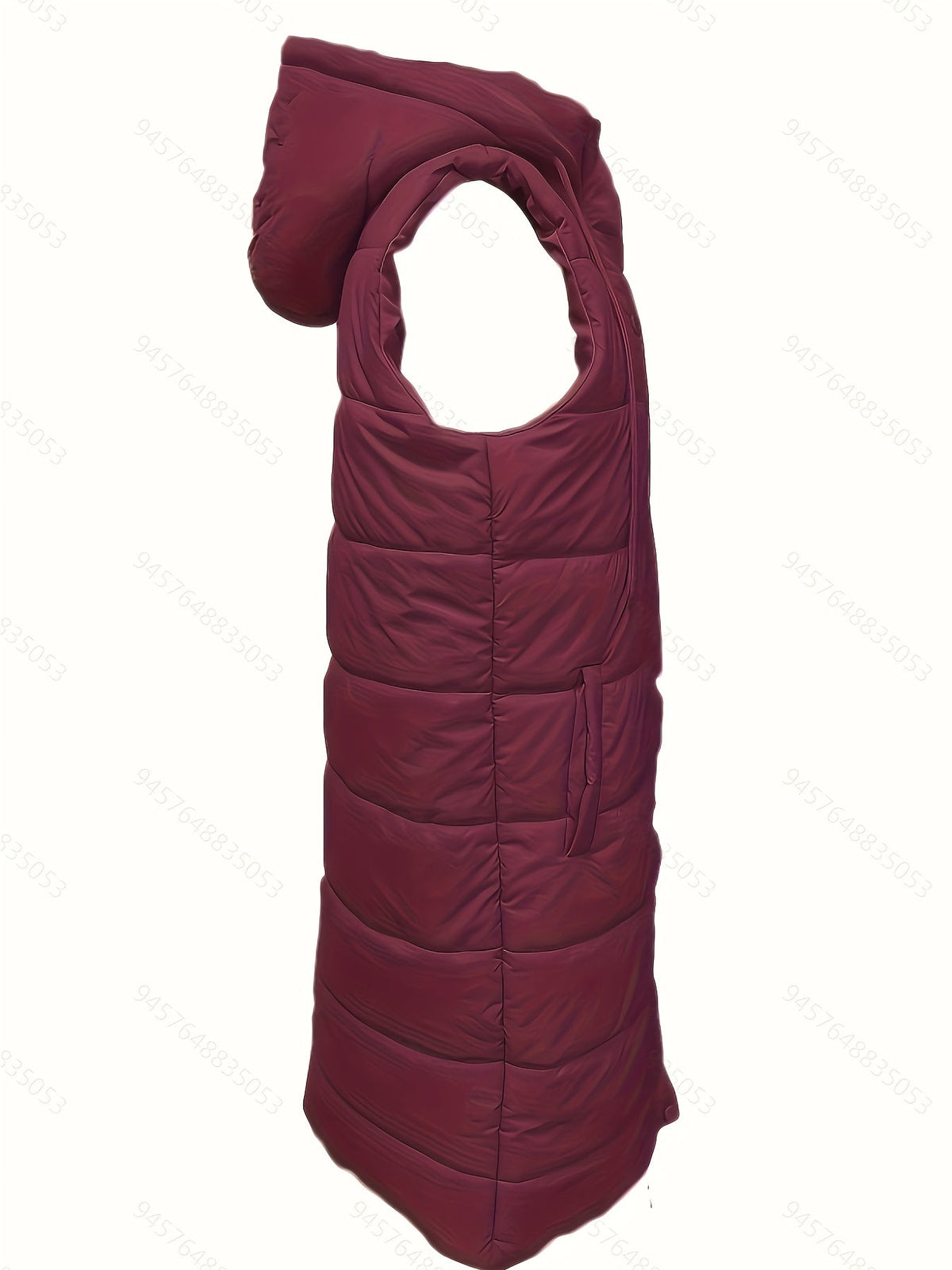 Miss | Bodywarmer Dames Lang Gewatteerd Capuchon Losvallend