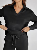 Tweedelige Set Dames Lange Mouwen Relaxed – Co-ord Set