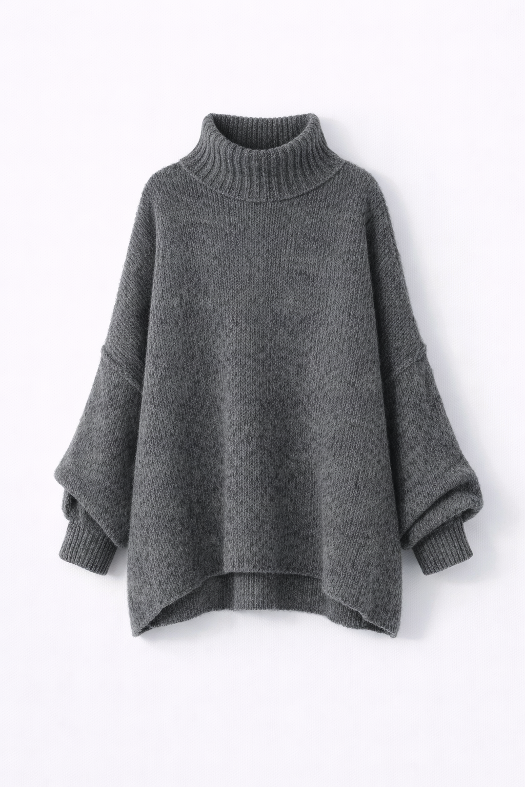 Trui Dames Oversized Funnelneck Gebreid