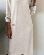 Jurk Dames Herfst/Winter Midi Gebreid - Trui