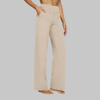 Miss | Broek Dames Hoge Taille Rechte Pijpen met Zakken
