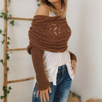 Sjaal Dames Gebreid Boho Omslagdoek