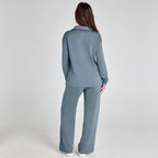 Miss | Loungeset Dames Off-Shoulder Wijde Broek