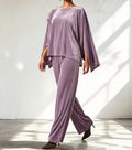 Broek Dames Lang Velvet Casual met Zakken