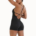 Yoga Pants Sports One-piece Fitness Pants Backless Cross Jumpsuit