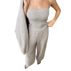 Broek Dames Hoge Taille Wijde Pijpen Loose Fit