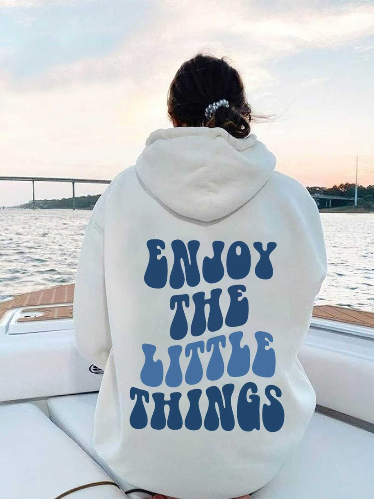 Hoodie Dames Oversized Backprint Loose Fit