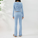 Co-ord set Dames Hoodie Rits Lange Broek Sportief