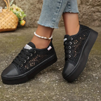 Sneakers Dames Brede Teenruimte Ergonomisch Voetbed
