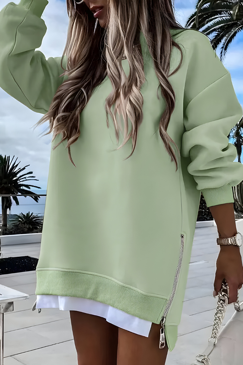 Hoodie Dames Oversized Zijrits Casual