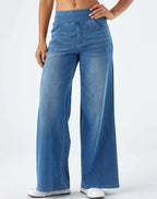 Miss | Jeans Dames Hoge Taille Elastische Tailleband - Denim