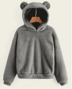 Trui Dames Capuchon Konijnenoren Fluffy Warm