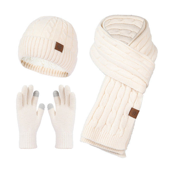 Winterset Dames Muts Sjaal Handschoenen Driedelig