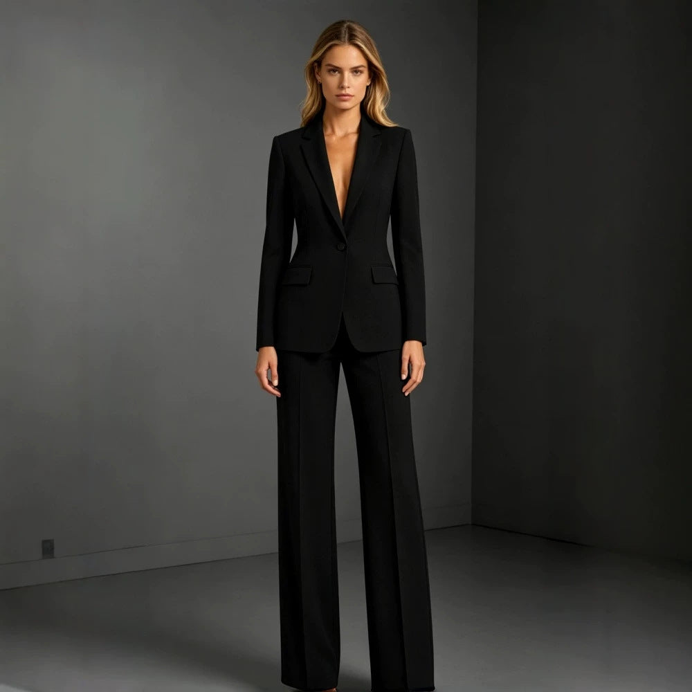 Co-ord set Dames Slim Fit Volledige Lengte Kantoor