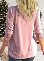 Blouse Dames Pailletten Eigentijds Veelzijdig