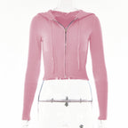 Co-ord set Dames Hoodie Rits Lange Broek Sportief