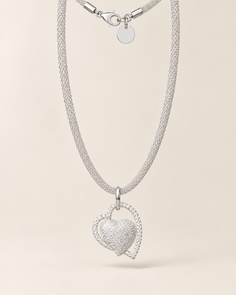Miss | Ketting Dames Liefde Hanger Zilver