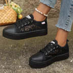 Sneakers Dames Brede Teenruimte Ergonomisch Voetbed