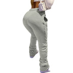Broek Dames Loose Fit Rechte Pijp Trekkoord