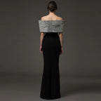 Jurk Dames Off-Shoulder Mermaid Vloerlang Galajurk