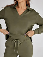 Tweedelige Set Dames Lange Mouwen Relaxed – Co-ord Set