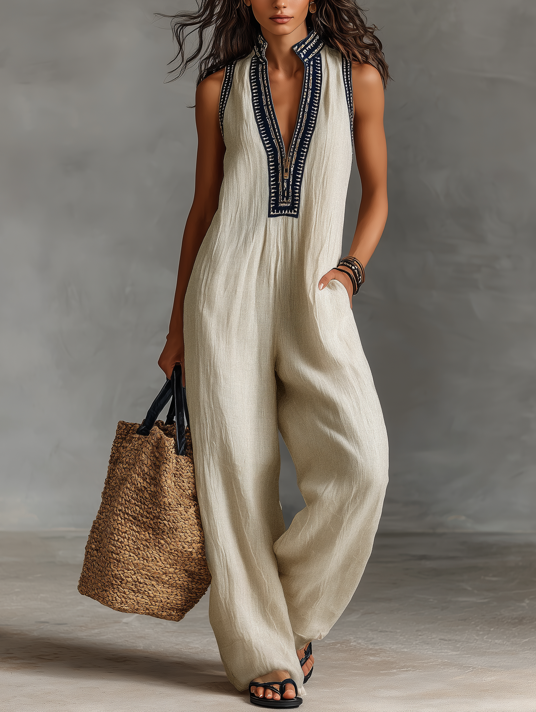 Miss Madera jumpsuit dames