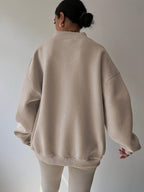 Miss | Hoodie Dames Oversized V-hals Lange Mouw Casual