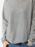 Miss | Hoodie Dames Gestreept Relaxed Fit Lange Mouw