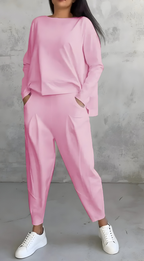 joggingpak dames Dames Loungeset Hoge Hals Zijrits