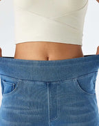 Miss | Jeans Dames Hoge Taille Elastische Band - Denim