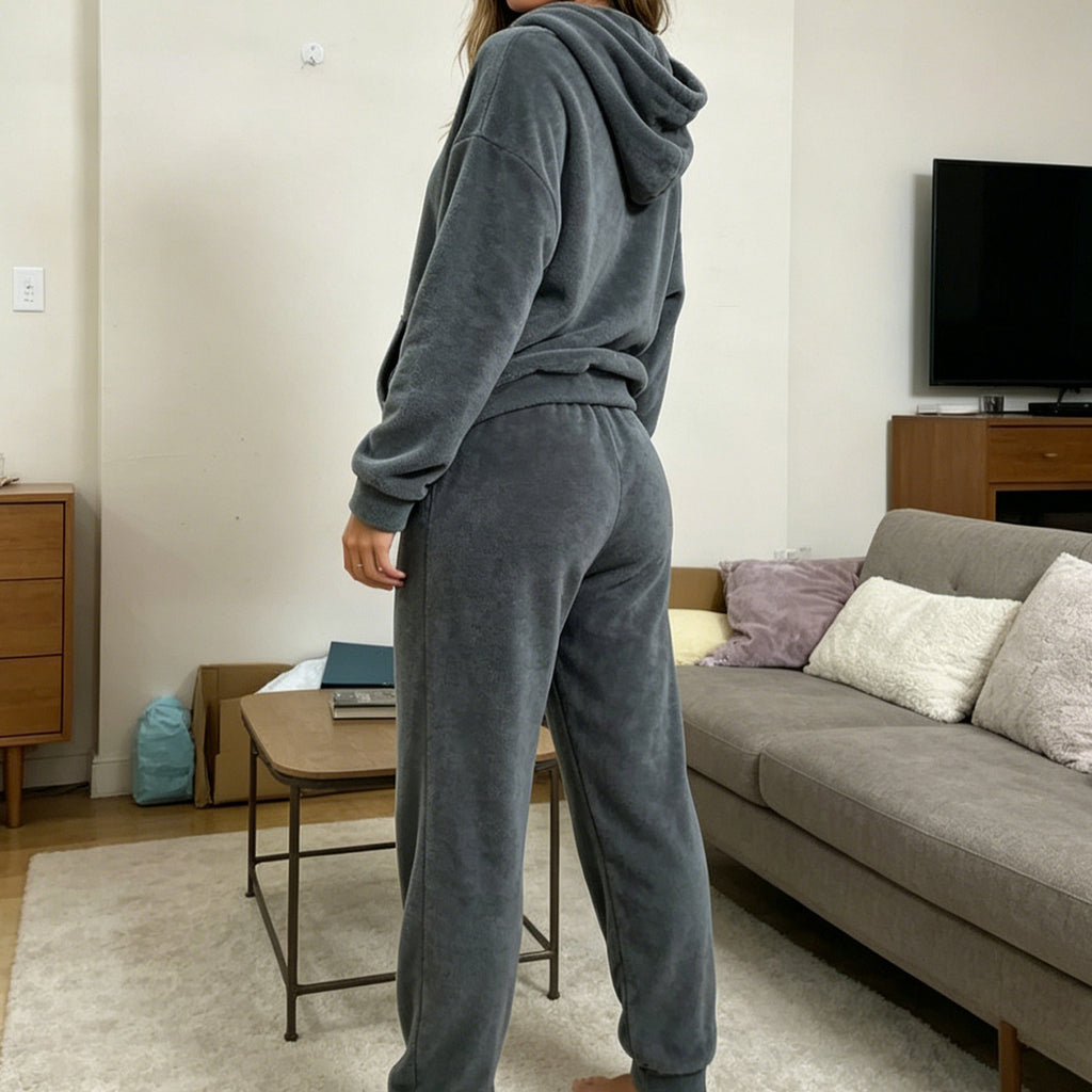 Co-ord set Dames Hoodie & Broek Dikke Fleece