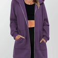 Miss | Hoodie Dames Lange Pasvorm Rits Capuchon