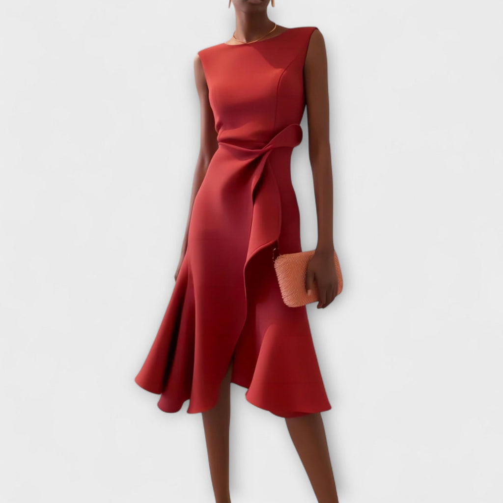 Miss | Jurk Dames Midi Elegant - Polyester