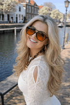 Aviator Zonnebril oranje lenzen - Miss Madera - Miss Madera MIS-7896EB