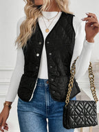 Miss | Bodywarmer Dames Omkeerbaar Gewatteerd Sherpa - Polyester