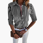 Blouse Dames | Oprolbare Mouwen Regular Fit | Miss Madera - Miss Madera MIS-T46GK9