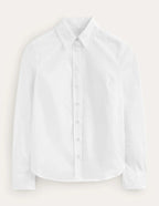 Blouse Dames – Wit | Getailleerd Knoopoverhemd - Miss Madera MIS-5H3HWO