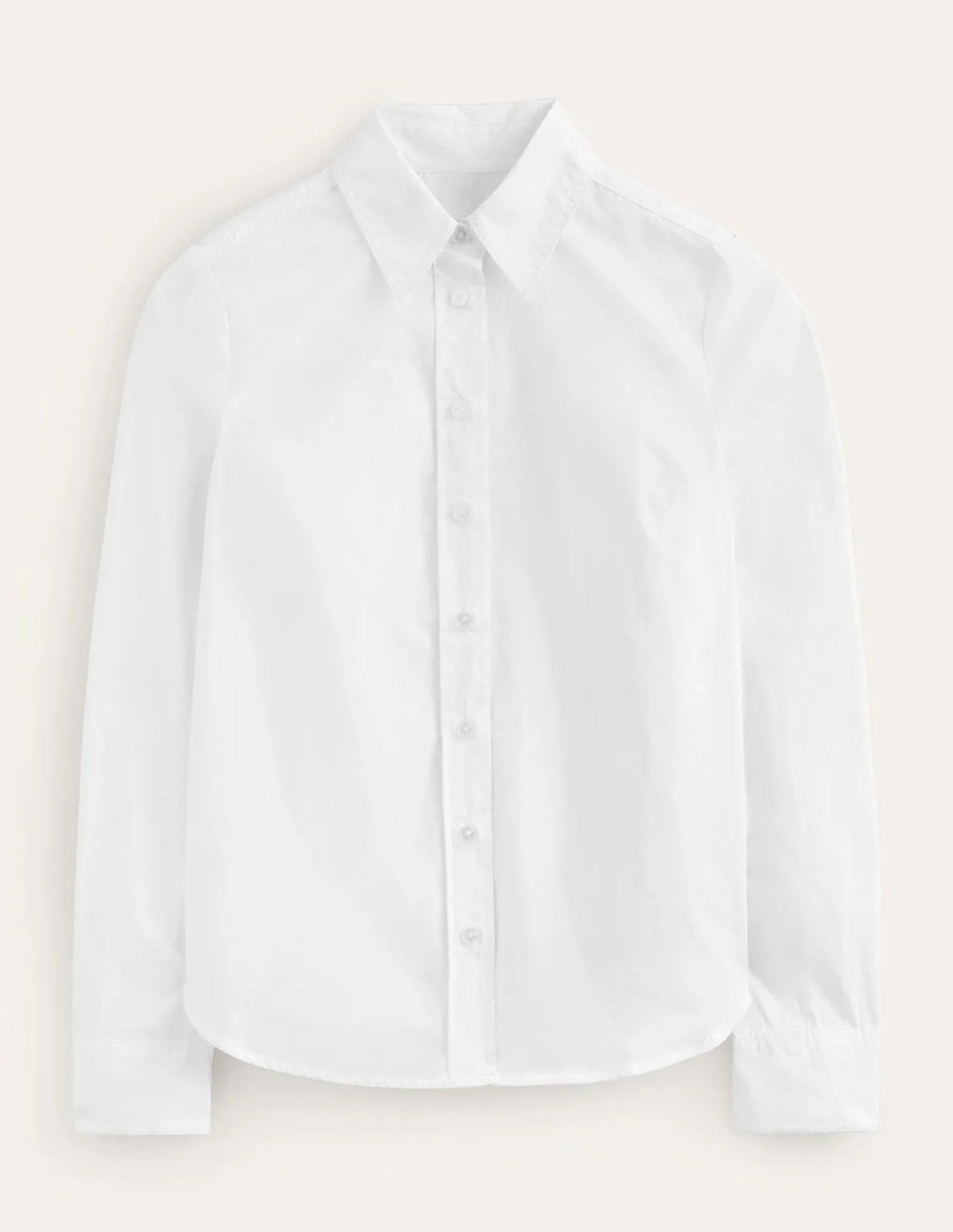 Blouse Dames – Wit | Getailleerd Knoopoverhemd - Miss Madera MIS-5H3HWO