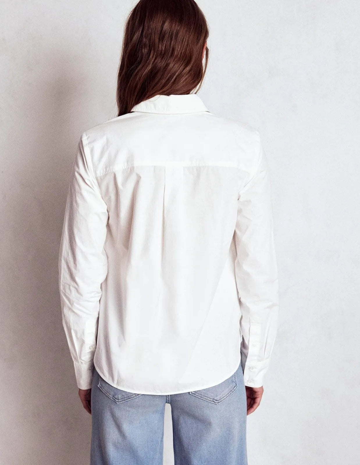 Blouse Dames – Wit | Getailleerd Knoopoverhemd - Miss Madera MIS-5H3HWO