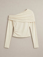 Blouse off-shoulder met ruché details - Miss Madera MIS-7B8A06
