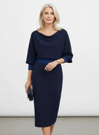 Bodycon Midi-jurk Dames - Getextureerd Fijngebreid - Miss Madera MIS-G5TJHV