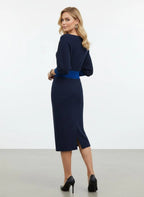 Bodycon Midi-jurk Dames - Getextureerd Fijngebreid - Miss Madera MIS-G5TJHV