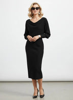 Bodycon Midi-jurk Dames - Getextureerd Fijngebreid - Miss Madera MIS-L0XYT3